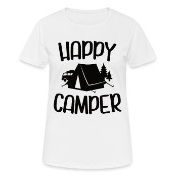 camping - Women's Breathable T-Shirt - white - Front - AI Model Female 172 dark (172cm)