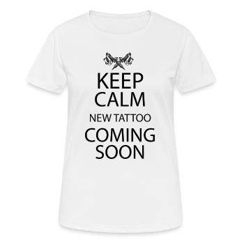 Tattoo Maschine - Frauen T-Shirt atmungsaktiv - Weiß - Vorne - AI Model Female 172 dark (172cm)