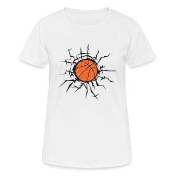Basketball kids - Women's Breathable T-Shirt - white - Front - AI Model Female 172 dark (172cm)