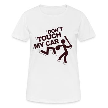 Tuning autocollant de voiture - T-shirt respirant Femme - blanc - Devant - AI Model Female 172 dark (172cm)