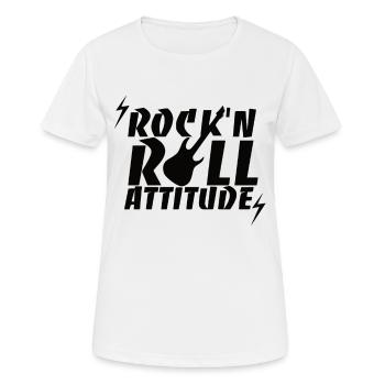 Musique hard rock - T-shirt respirant Femme - blanc - Devant - AI Model Female 172 dark (172cm)