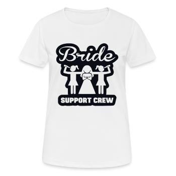 Junggesellinnenabschied Braut - Frauen T-Shirt atmungsaktiv - Weiß - Vorne - AI Model Female 172 dark (172cm)