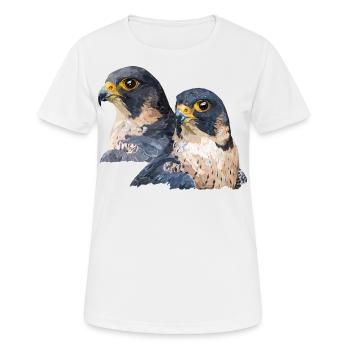 Le faucon pèlerin - T-shirt respirant Femme - blanc - Devant - AI Model Female 172 dark (172cm)