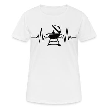 Barbecue - T-shirt respirant Femme - blanc - Devant - AI Model Female 172 dark (172cm)