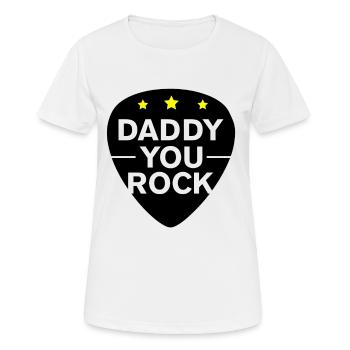 Fête des pères papa vous jupe - T-shirt respirant Femme - blanc - Devant - AI Model Female 172 dark (172cm)