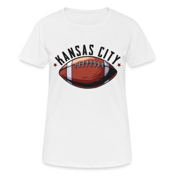 Kansas-City - T-shirt respirant Femme - blanc - Devant - AI Model Female 172 dark (172cm)
