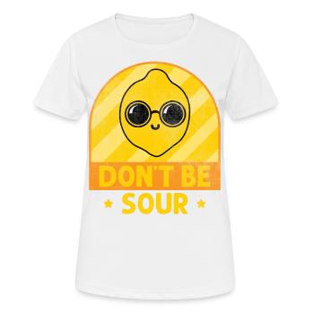 Citron Soyez pas amers citrons - T-shirt respirant Femme - blanc - Devant - AI Model Female 172 dark (172cm)