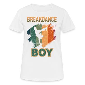 Breakdance Jeunes danseurs Breakdancing - T-shirt respirant Femme - blanc - Devant - AI Model Female 172 dark (172cm)