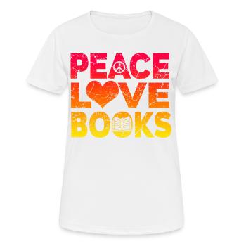 Bücherwürmer und Leseratten Literatur - Frauen T-Shirt atmungsaktiv - Weiß - Vorne - AI Model Female 172 dark (172cm)