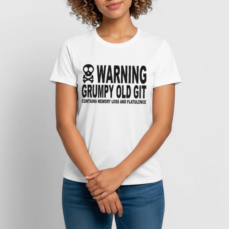 Warning Grumpy Old Git Women's Breathable T-Shirt