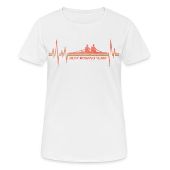 Rudern Team Paddel Boot Ruderer Teamsport - Frauen T-Shirt atmungsaktiv - Weiß - Vorne - AI Model Female 172 dark (172cm)