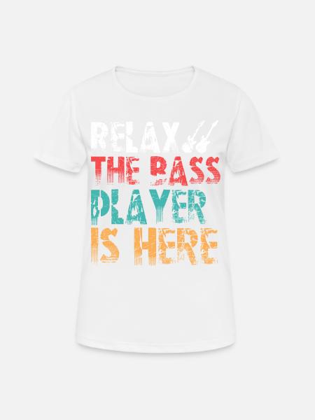 Bass guitariste bassiste bass joueur - T-shirt respirant Femme - blanc