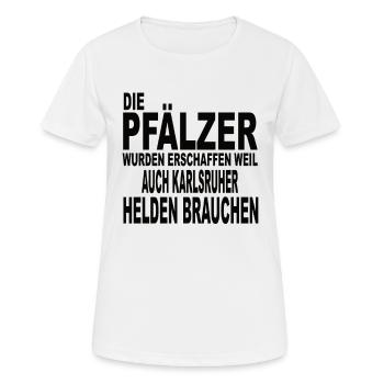 Palatinat et Karlsruhe - T-shirt respirant Femme - blanc - Devant - AI Model Female 172 dark (172cm)