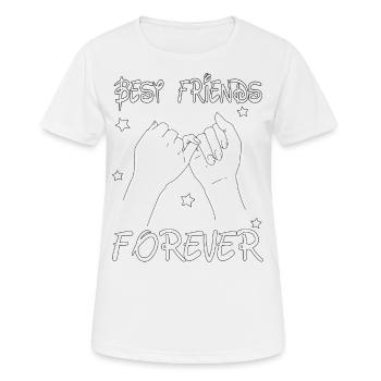 Best Friends Forever - Women's Breathable T-Shirt - white - Front - AI Model Female 172 dark (172cm)