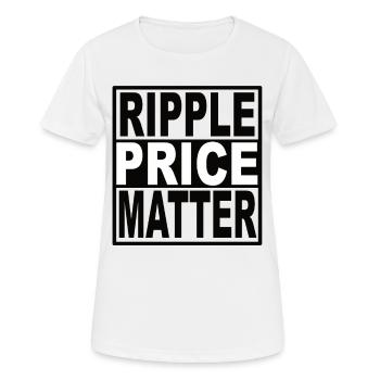 Ripple Price Matter - Frauen T-Shirt atmungsaktiv - Weiß - Vorne - AI Model Female 172 dark (172cm)