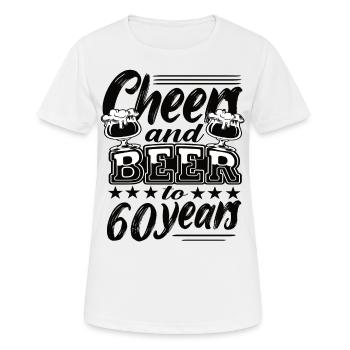 60th birthday - Women's Breathable T-Shirt - white - Front - AI Model Female 172 dark (172cm)