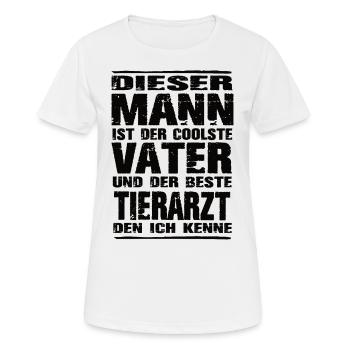 Tierarzt - Frauen T-Shirt atmungsaktiv - Weiß - Vorne - AI Model Female 172 dark (172cm)