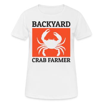 Hinterhof Krabben Landwirt Tierhaltung Farm Lustig - Frauen T-Shirt atmungsaktiv - Weiß - Vorne - AI Model Female 172 dark (172cm)