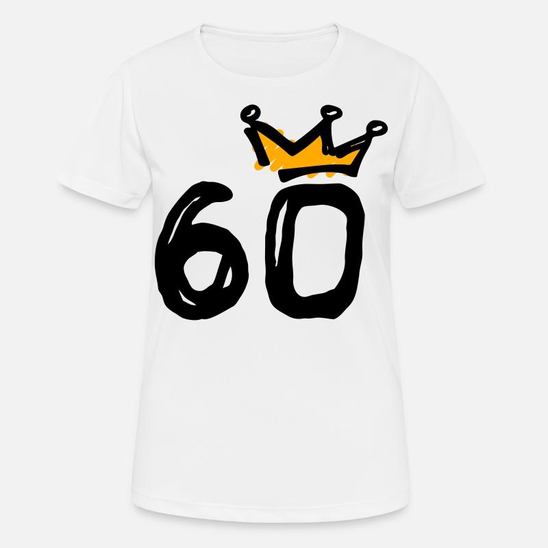 60th birthday Krone - Women's Breathable T-Shirt - white