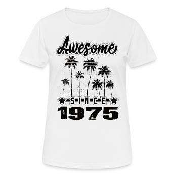 Awesome Since 1975 - Women's Breathable T-Shirt - white - Front - AI Model Female 172 dark (172cm)