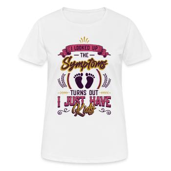 J’ai cherché les symptômes. - T-shirt respirant Femme - blanc - Devant - AI Model Female 172 dark (172cm)