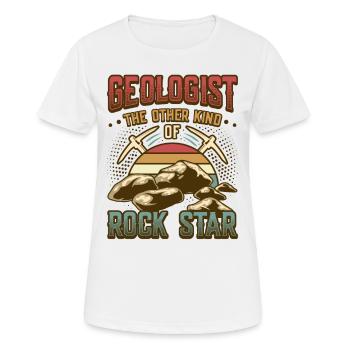 Geologe Geologie - Frauen T-Shirt atmungsaktiv - Weiß - Vorne - AI Model Female 172 dark (172cm)