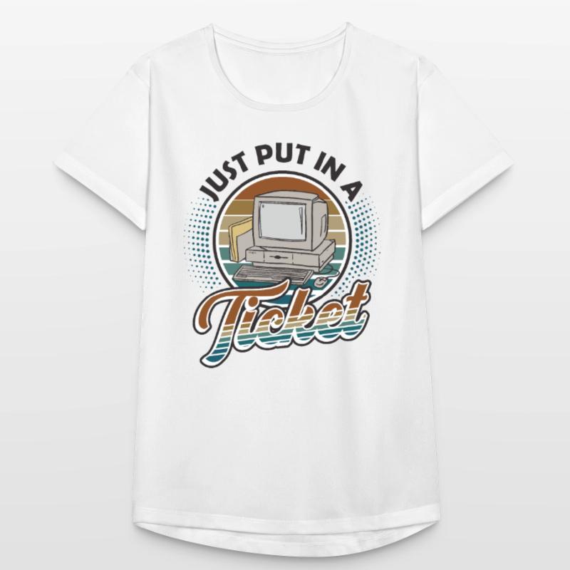 Ouvrez simplement un ticket Help Desk Tech Support T-shirt respirant Femme