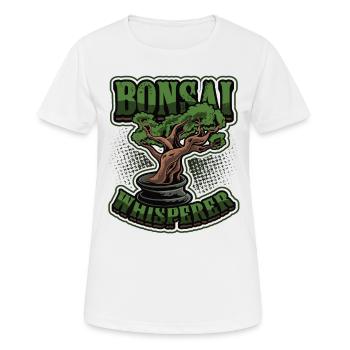 Bonsai whisperer, bonsai tree. - Women's Breathable T-Shirt - white - Front - AI Model Female 172 dark (172cm)