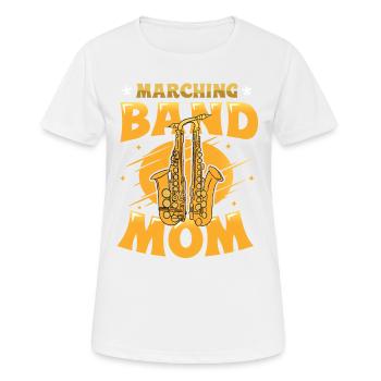 Marching Band Mom Saxophon Band Mom. - Frauen T-Shirt atmungsaktiv - Weiß - Vorne - AI Model Female 172 dark (172cm)