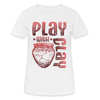 Spielen Mit Töpferwaren Aus Ton - Frauen T-Shirt atmungsaktiv - Weiß - Vorne - AI Model Female 172 dark (172cm)