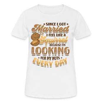 Pauvre mari - T-shirt respirant Femme - blanc - Devant - AI Model Female 172 dark (172cm)