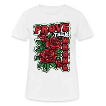 Beweisen Sie Ihnen Das Gegenteil Starke Frauen - Frauen T-Shirt atmungsaktiv - Weiß - Vorne - AI Model Female 172 dark (172cm)