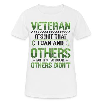 Stolz Auf Veteran, Anerkennung, Veterans Day. - Frauen T-Shirt atmungsaktiv - Weiß - Vorne - AI Model Female 172 dark (172cm)