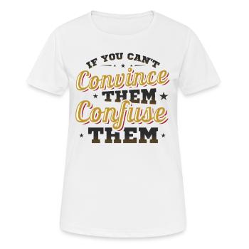 Debating Team, Confuse, Debating - Women's Breathable T-Shirt - white - Front - AI Model Female 172 dark (172cm)