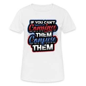 Debating Team, Confuse, Debating - Women's Breathable T-Shirt - white - Front - AI Model Female 172 dark (172cm)
