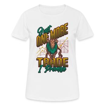 Plus qu’un seul échange que je promets - T-shirt respirant Femme - blanc - Devant - AI Model Female 172 dark (172cm)