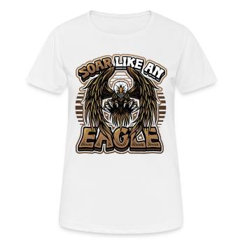 Soar like an eagle - Women's Breathable T-Shirt - white - Front - AI Model Female 172 dark (172cm)