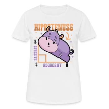 Hippotenuse, opposite, adjacent - Women's Breathable T-Shirt - white - Front - AI Model Female 172 dark (172cm)