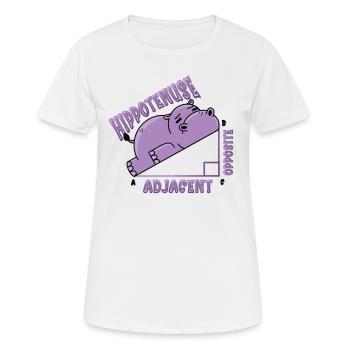 Hippotenuse, opposite, adjacent - Women's Breathable T-Shirt - white - Front - AI Model Female 172 dark (172cm)