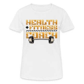 Personal Health Fitness Trainer - Women's Breathable T-Shirt - white - Front - AI Model Female 172 dark (172cm)