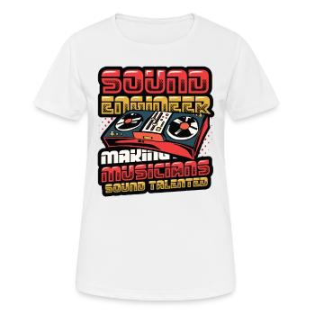 Funny sound engineer and sound engineer - Women's Breathable T-Shirt - white - Front - AI Model Female 172 dark (172cm)