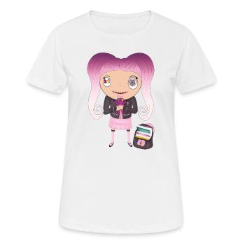 Lexa - T-shirt respirant Femme - blanc - Devant - AI Model Female 172 dark (172cm)