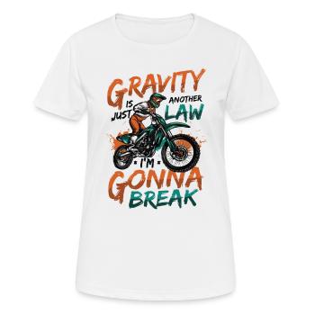 La gravité, une autre loi - T-shirt respirant Femme - blanc - Devant - AI Model Female 172 dark (172cm)