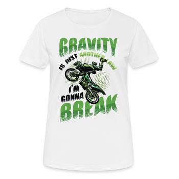 La gravité, une autre loi - T-shirt respirant Femme - blanc - Devant - AI Model Female 172 dark (172cm)