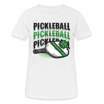 Pickleball-Liebhaber - Frauen T-Shirt atmungsaktiv - Weiß - Vorne - AI Model Female 172 dark (172cm)