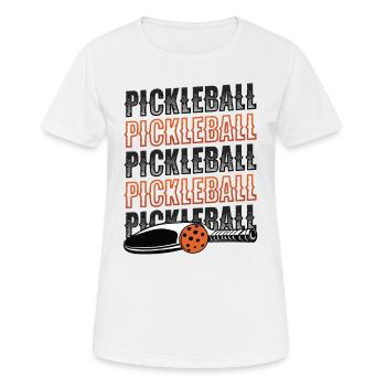 Pickleball-Liebhaber - Frauen T-Shirt atmungsaktiv - Weiß - Vorne - AI Model Female 172 dark (172cm)