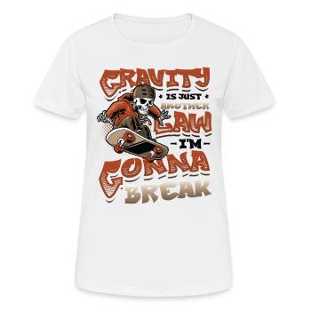 Skateboard Halfpipe, Tricks, Skateboarding - Women's Breathable T-Shirt - white - Front - AI Model Female 172 dark (172cm)