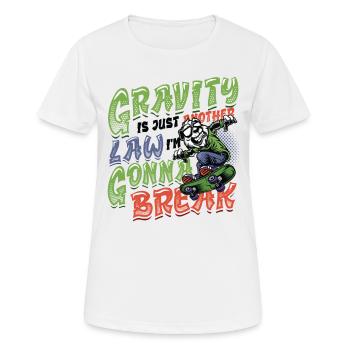 Skateboard Halfpipe, Tricks, Skateboarding - Women's Breathable T-Shirt - white - Front - AI Model Female 172 dark (172cm)