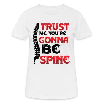 Vertrauen Sie Mir, ich bin Chiropraktiker - Frauen T-Shirt atmungsaktiv - Weiß - Vorne - AI Model Female 172 dark (172cm)