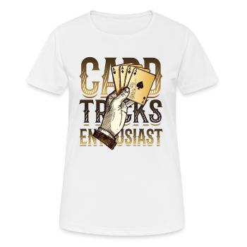 Card Tricks, Enthusiast, Magic Tricks, Wizard - Women's Breathable T-Shirt - white - Front - AI Model Female 172 dark (172cm)